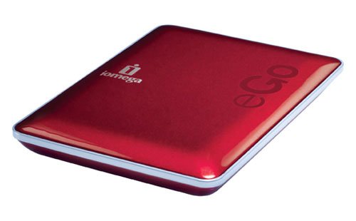 Iomega 500GB eGo Portable Hard Drive with Protection Suite USB 2.0 Compact Edition - Red
