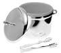 International Silver Silver-Plated Ice Bucket with Lid and Tongs
