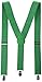 Amscan 397282.03 Perfect Team Spirit Adult Suspenders Accessory, Green, One Size Party Supplies, 1 Piece