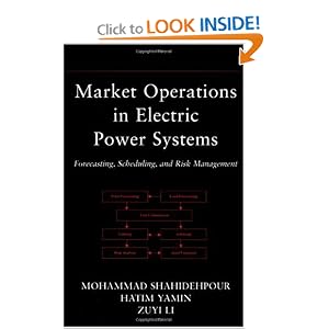 Market Operations in Electric Power Systems: Forecasting, Scheduling, and Risk Management by M. Shahidehpour, H. Yamin, and Zuyi Li