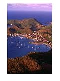 Aerial View of Terre-De-Haut, Island of Les Santines, Terre-De-Haut, Guadeloupe Photographic Poster Print by Greg Gawlowski, 12x16