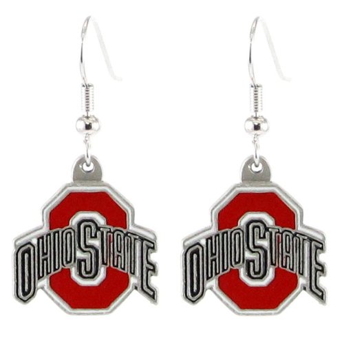 Ohio State Buckeyes Dangle Earrings - NCAA College Athletics Fan Shop Sports Team Merchandise