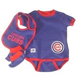 Onesie Cubs Bib & Booties