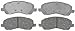 ACDelco Advantage 14D866C (19286137) Ceramic Front Disc Brake Pad Set