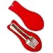Silicone Spoon Rest Package By Smart Chef - Colorful Spoon Holder Set, Dishwasher Safe. Anti-slip Interior Protects Your Kitchen Utensils. Cook More, Clean Less Today!