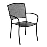 Albion Caf� Mesh Arm Chair - 2pk (Black)
