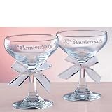25th Anniversary Champagne Glasses 2ct