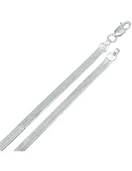 3.5MM Thick - Herringbone Chain Necklace/Bracelet - Genuine .925 Solid Sterling Silver