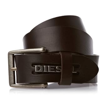 Ceinture Bill Noir Diesel 85 Homme: V&ecirc;tements et