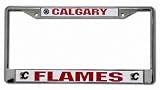 Calgary Flames Chrome License Plate Frame