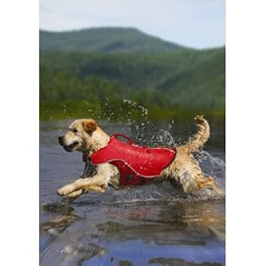 Kurgo Surf n' Turf Dog Lifejacket and Coat, Extra-Large, Red