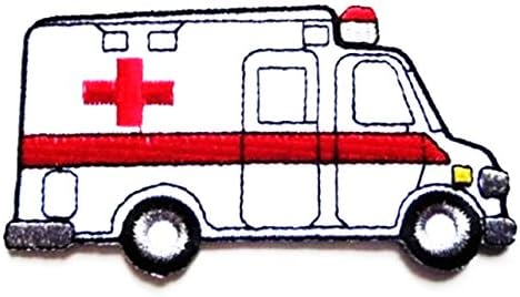 CUTE PRETTY AMBULANCE Jacket t-shirt Patch Sew Iron on Embroidered