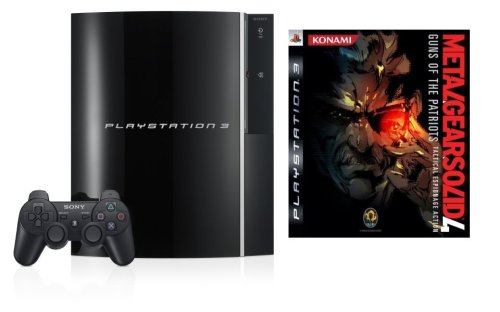 PlayStation 3 Konsole 40 GB Black inkl. Metal Gear Solid 4