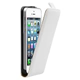 mumbi PREMIUM ECHT Leder Flip Case iPhone 5 Tasche wei�von "mumbi"