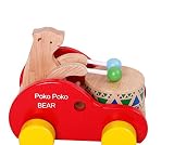 Holz Trommel Xylofon Nachziehspielzeug Holzspielzeug Musikinstrument Baby - Bär -