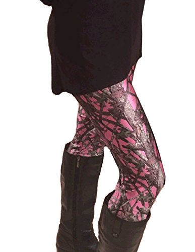 Pink Camouflage Leggings for Women