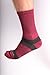 INCREDIWEAR Trek Socks Crew, Red/Charcoal, Large, 0.03 Pound