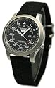 Seiko 5 Wrist Watches-Seiko 5 SNK809K3 Automatic Military Self-Winding Black Dial Stainless Steel Nylon Band Men&rsquo;s Watch