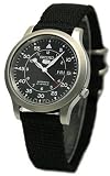 Seiko 5 Wrist Watches-Seiko 5 SNK809K3 Automatic Military Self-Winding Black Dial Stainless Steel Nylon Band Men’s Watch