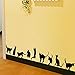 Ussore Cats Wall Stickers Art Decals Mural Wallpaper Decor DIY Decoration for Home living room bedroom bathroom kitchen