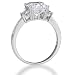 Sterling Silver Asscher Cubic Zirconia CZ 3-Stone Ring - Nickel Free Engagement Wedding Ring Size 5 image 2