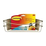 3MCommand17617BSatinNickelCornerCaddywithAdhesiveStrips