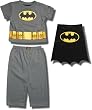 Batman Short-sleeve, long-leg Pajamas w/detachable cape and star accents for Toddlers