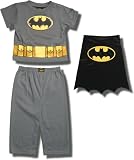 Batman Short-sleeve, long-leg Pajamas w/detachable cape and star accents for Toddlers