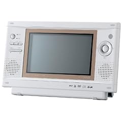 TWINBIRD ワンセグ付防水DVDプレーヤー セラミックホワイト VD-J713CW