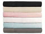 Malouf Fine Linens 100% Brushed Microfiber Super Soft 4-Piece Bed Sheet Set - Wrinkle Resistant, FULL WHITE