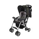 Combi Flex Lightweight Full-Sized Tri-fold Stroller in Black/Wasabi
