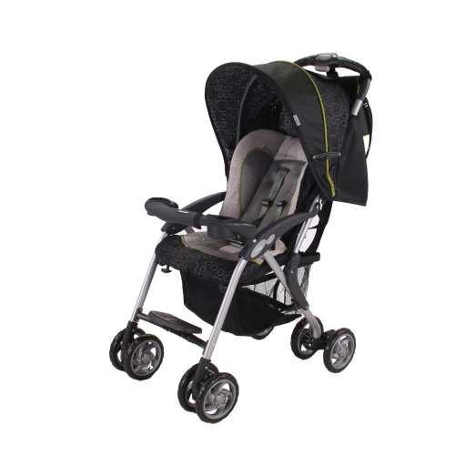 Combi Flex Lightweight Full-Sized Tri-fold Stroller in Black/Wasabi