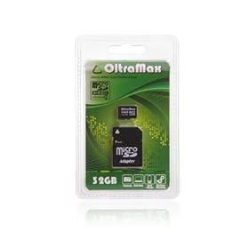 OltraMax Micro SDHC 32GB Class 4 Card with Adapter, Packaged