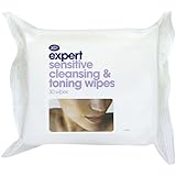 Boots Expert Sensitive Cleansing and Toning Wipes - 30 pack