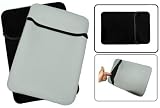 13.3 inch Gray / Black Reversible Neoprene Notebook Laptop Sleeve Bag Carry Case for MacBook, Acer, Asus, Dell, HP, Samsung
