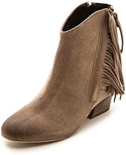 Matiko Women's Joell Fringe Wedge Taupe Bootie 41 EU/11 M US