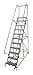 Cotterman 1511R2632A3E10B4W5C1P6 - Rolling Ladder Steel 140In. H. Gray