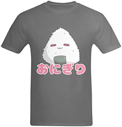 IeiRanre Men's Onigiri Cute Face T-shirt Size Medium