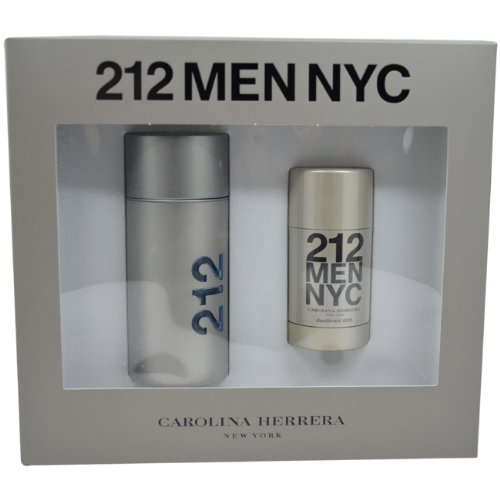 212 by Carolina Herrera for Men, Eau De Toilette Spray 3.4-Ounces & Deodorant Stick 2.1-Ounces