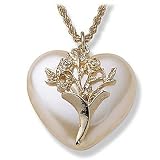 Sim. Pearl Heart Pendant