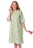 Dreams & Co® Plus Size Sleepwear gown in cotton knit Dreams & Co