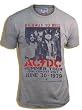 Junk Food AC/DC Highway to Hell Steel Heather Gray T-Shirt Tee