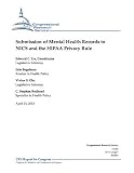 Submission of Mental Health Records to NICS and the HIPAA Privacy Rule