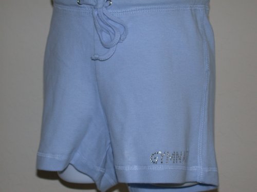 Girls Apparel Gymnastics Drawstring Shorts with Crystal Design