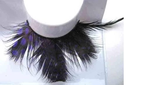 3 Paare Feder Wimpern SA-74 - Violett und Schwarz Preisvergleich