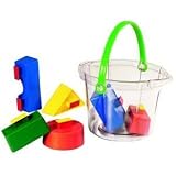 Eigenschaften Fuchs - Spielstabil 7207 / Fuchs - Spielstabil 7207 - Transparenter Eimer mit Bausteinen zum Sandbauen