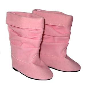 Pink Slouch Boots. Fits 18
