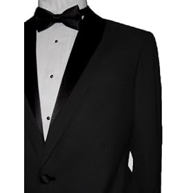 Buy Marchatti Men Tuxedo Suit Italian 1 Button PEAK Lapel Solid Black Flat Front Pants FREE Bow Tie... by Marchatti