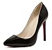 Katypeny Women's Fashion Sexy Shallow Mouth Pointed Toe Slip On High Heeled Pumps Dress Shoes
