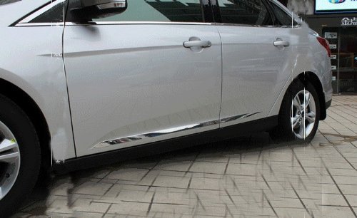Auto Parts Body Door Side ChromeMolding Trim Stainless Steel 4pcs Fit For Fit Ford FOCUS 2012 2013